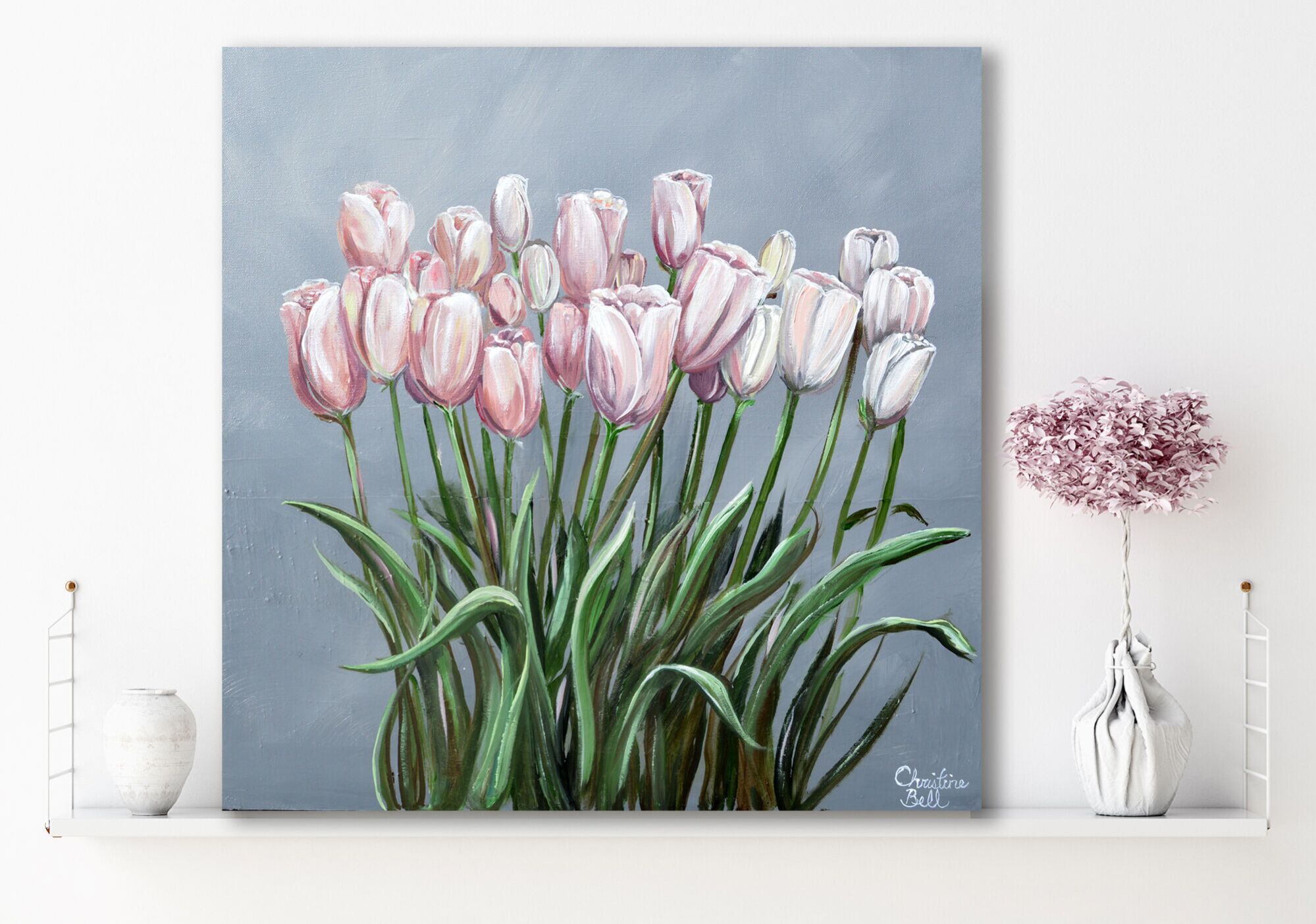 Shop: "Tip Toe Through the Tulips" Original Floral Painting
