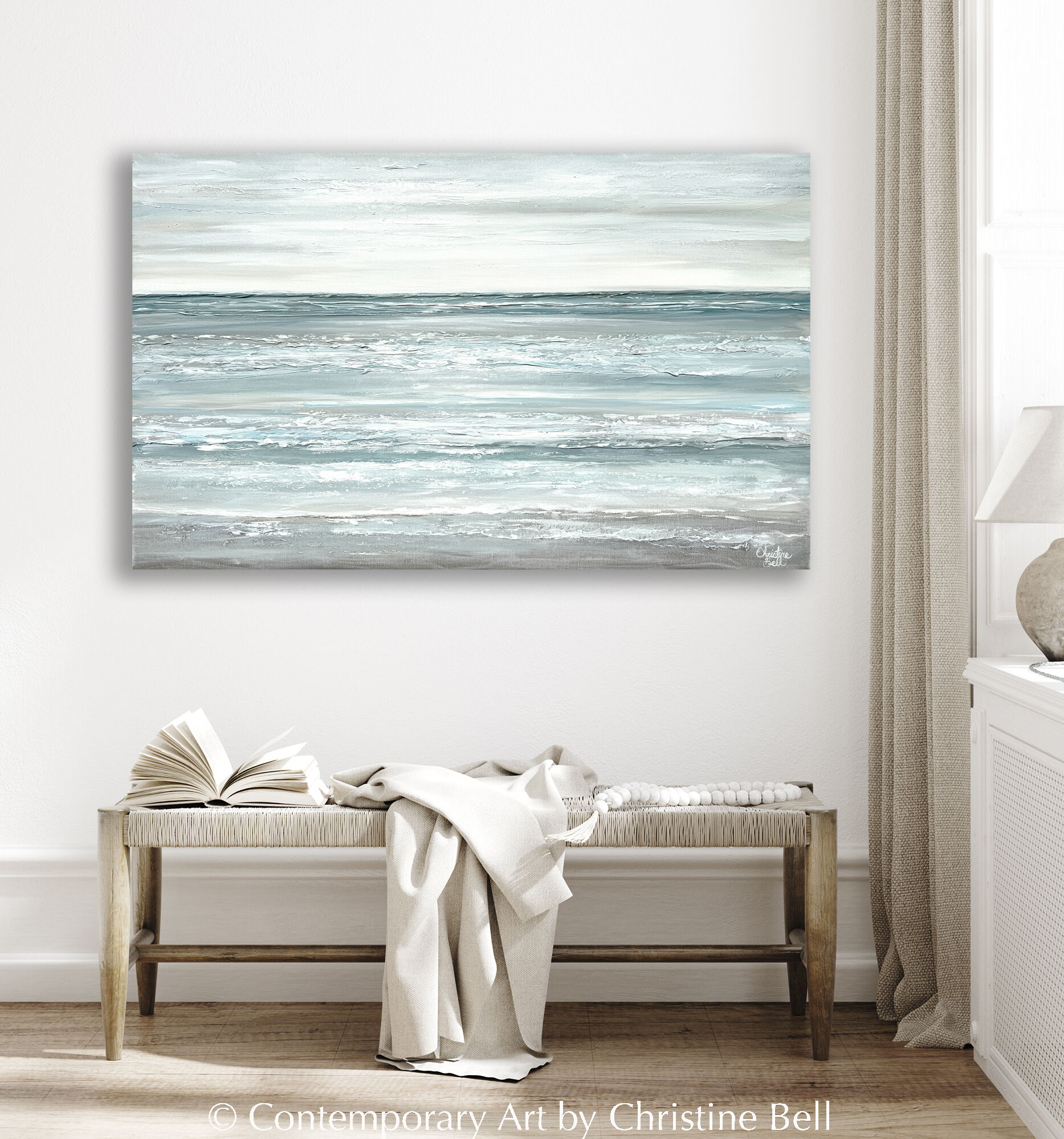 SHOP: "Seaside Solace" Original Coastal Abstract Seascape Painting